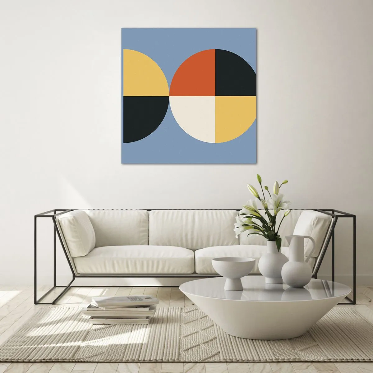 Cuadro sobre vidrio - Impresiones sobre Vidrio - Mira y cuenta - 60x60 cm