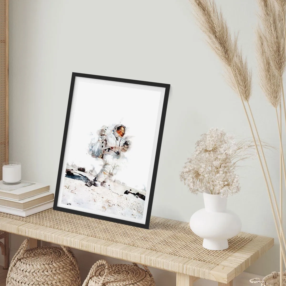 Póster en marco negro - Mensajero de la Tierra - 30x40 cm