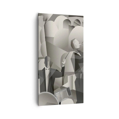 Cuadro sobre lienzo - Impresión de Imagen - En el espacio de los sonidos - 55x100 cm