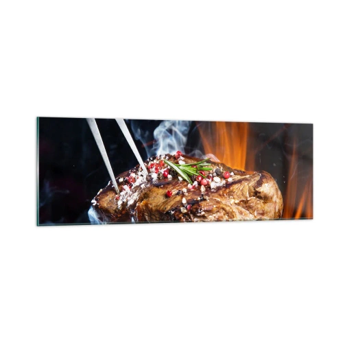 Cuadro sobre vidrio - Impresiones sobre Vidrio - Jugoso y fragante - 90x30 cm