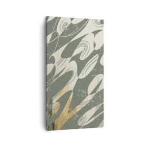 Cuadro sobre lienzo - Impresión de Imagen - Abstracción rítmica - 45x80 cm