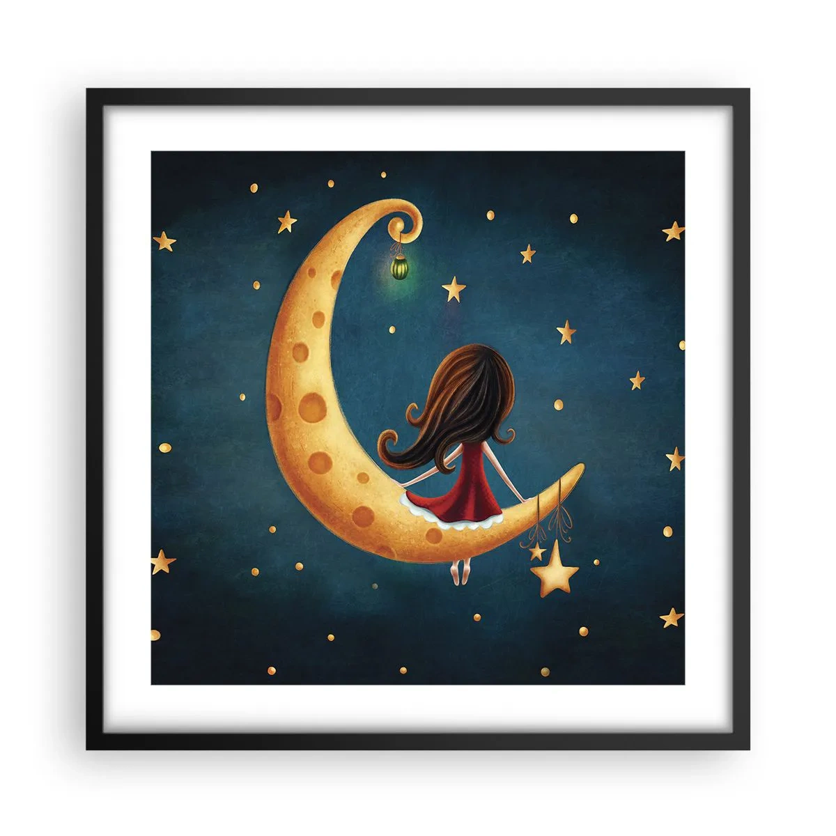 Póster en marco negro - Érase una vez... - 50x50 cm