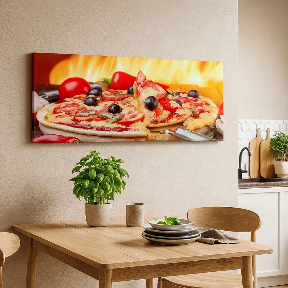 Cuadro sobre lienzo - Impresión de Imagen - Desde Italia con amor - 30x30 cm