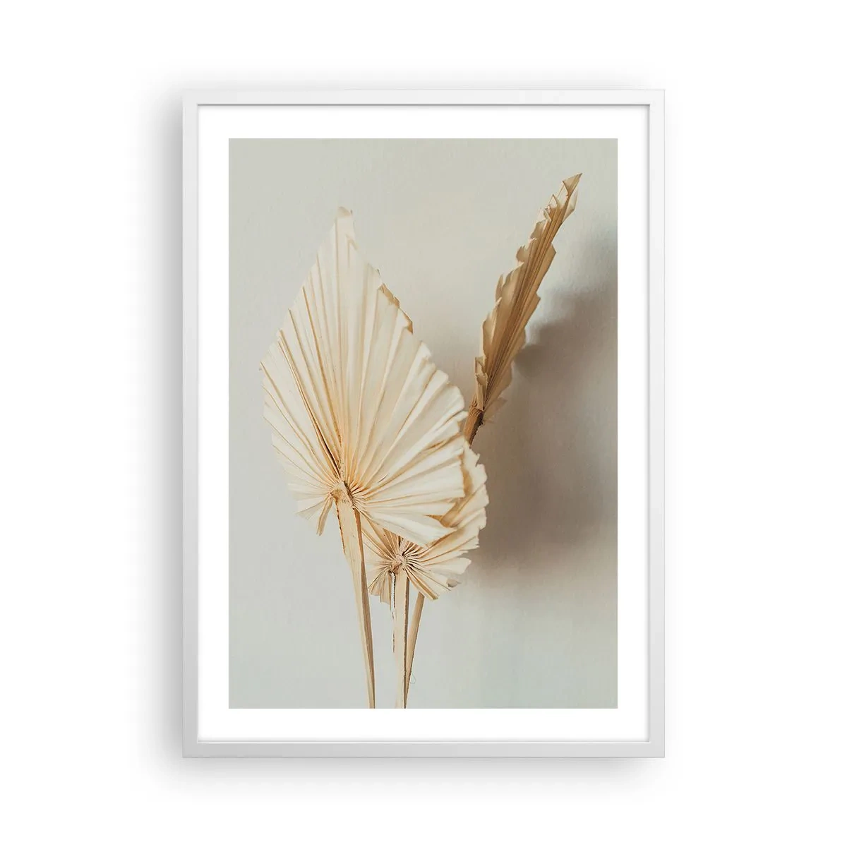 Póster en marco blanco - Armonía y consuelo - 50x70 cm