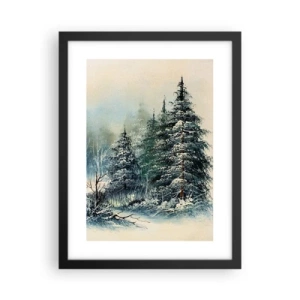 Póster en marco negro - Preparados para la Navidad - 30x40 cm