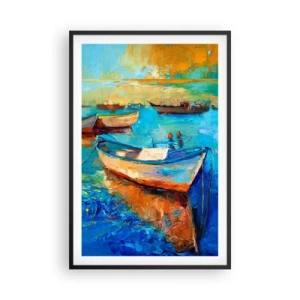 Póster en marco negro - En la bahía sur - 61x91 cm
