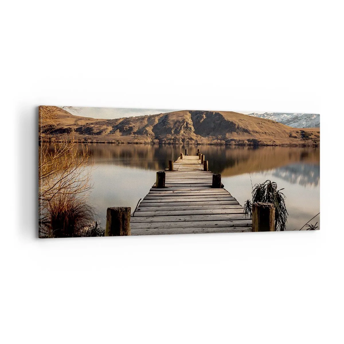 Cuadro sobre lienzo - Impresión de Imagen - Un paisaje en silencio - 100x40 cm