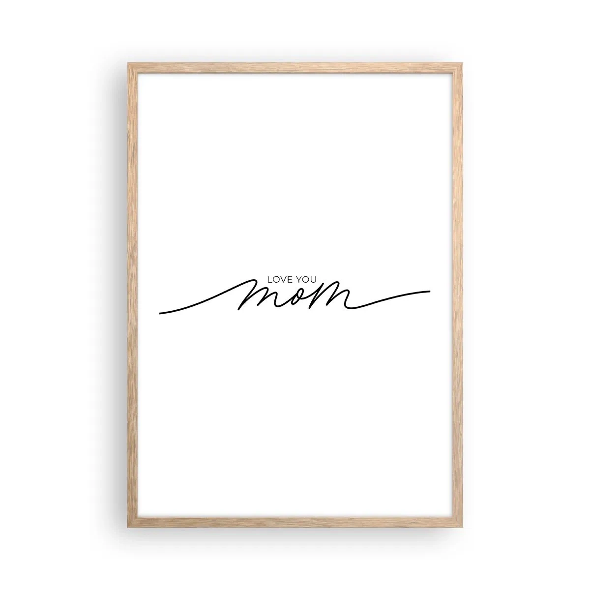 Póster en marco roble claro - Gran emoción - 50x70 cm