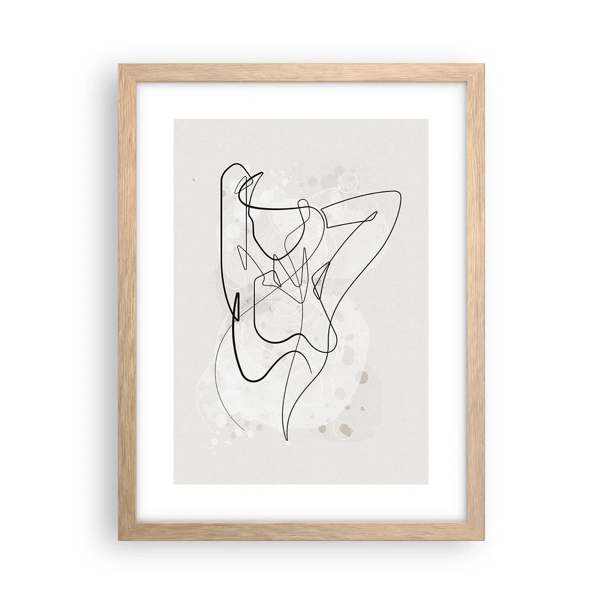 Póster en marco roble claro - El arte de la seducción - 30x40 cm