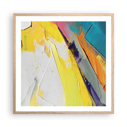 Póster en marco roble claro - Anatomía de la luz - 60x60 cm