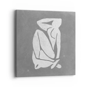 Cuadro sobre lienzo - Impresión de Imagen - En sus pensamientos - 40x40 cm