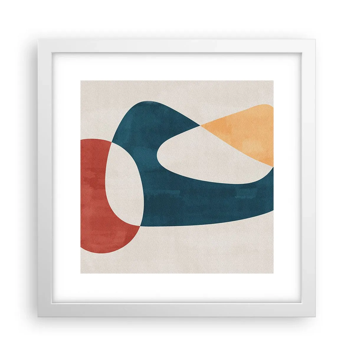 Póster en marco blanco - Influencias y metamorfosis - 30x30 cm