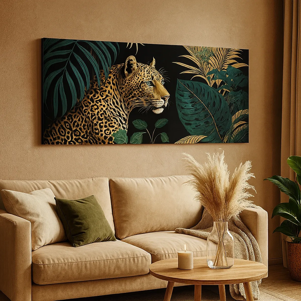 Cuadro sobre lienzo - Impresión de Imagen - El anfitrión en la jungla - 30x30 cm