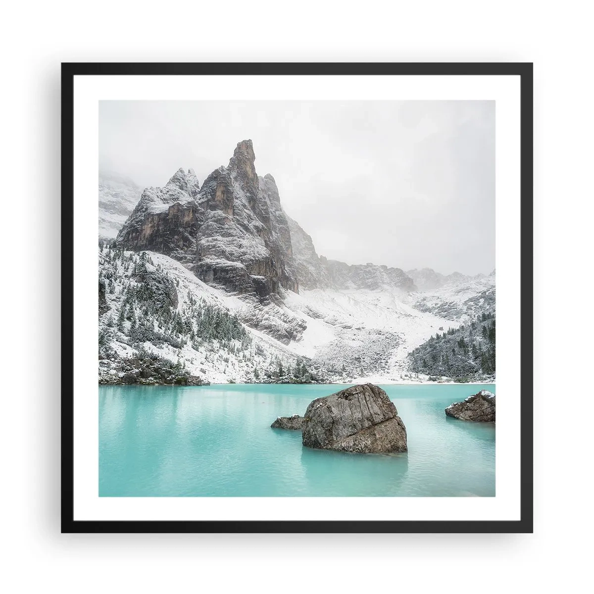 Póster en marco negro - En guardia - 60x60 cm