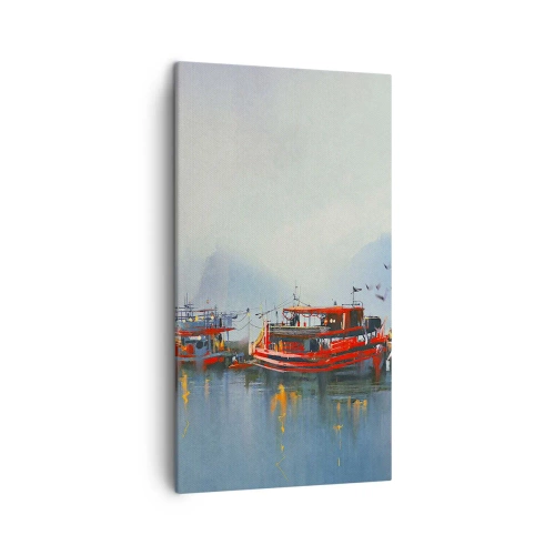 Cuadro sobre lienzo - Impresión de Imagen - En el fin del mundo - 45x80 cm