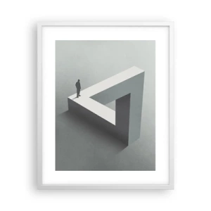 Póster en marco blanco - Y, sin embargo, es posible - 40x50 cm