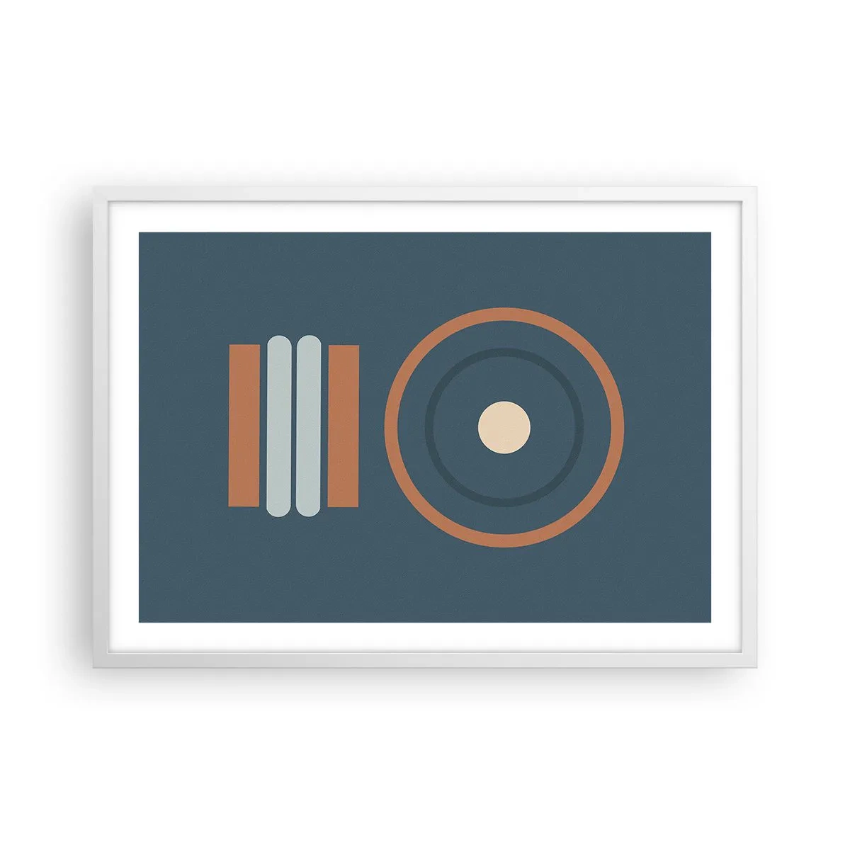 Póster en marco blanco - La esencia de las cosas - 70x50 cm