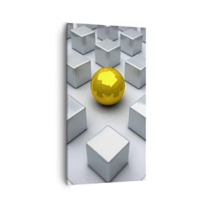 Cuadro sobre lienzo - Impresión de Imagen - ¿Por qué yo? Composición geométrica - 55x100 cm