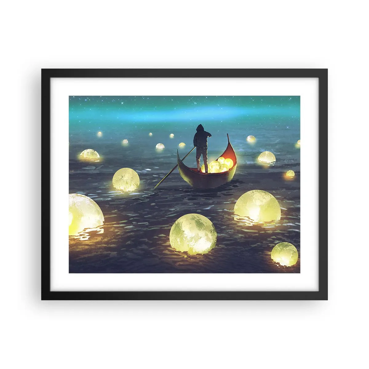 Póster en marco negro - Cosas que los filósofos nunca soñaron - 50x40 cm