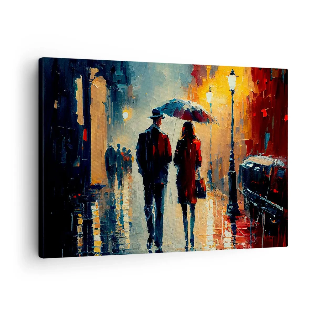 Cuadro sobre lienzo - Impresión de Imagen - Historia de amor urbana - 70x50 cm