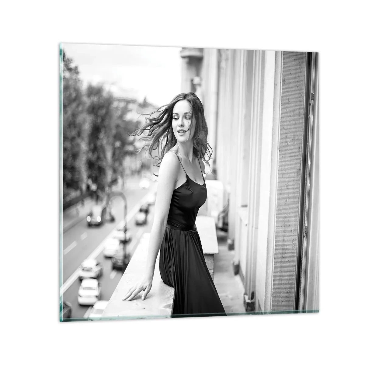 Cuadro sobre vidrio - Impresiones sobre Vidrio - Ciertamente, parisina - 30x30 cm