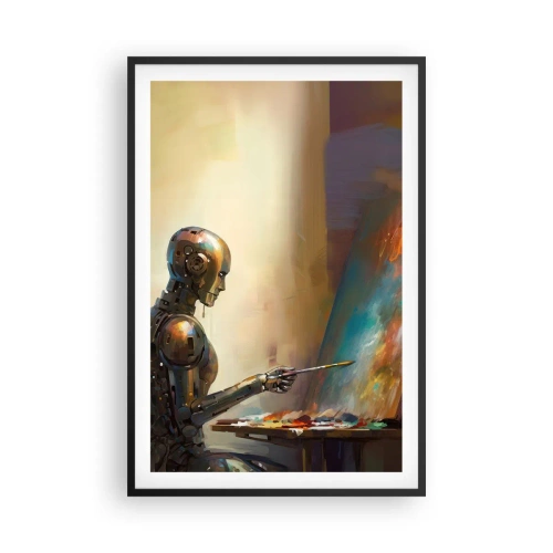 Póster en marco negro - Arte del futuro - 61x91 cm