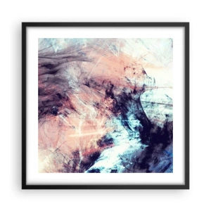 Póster en marco negro - Siente el viento - 50x50 cm
