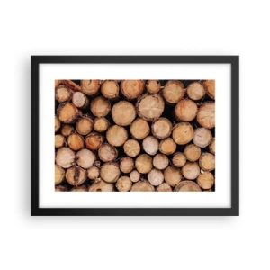 Póster en marco negro - Un nuevo comienzo - 40x30 cm