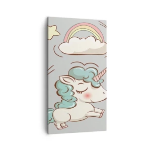 Cuadro sobre lienzo - Impresión de Imagen - Estoy seguro de que existen - 45x80 cm