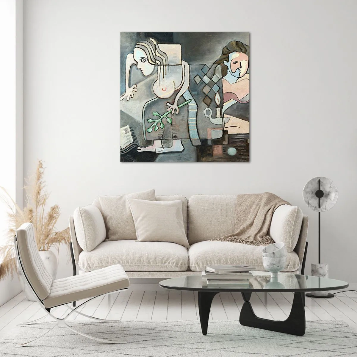 Cuadro sobre vidrio - Impresiones sobre Vidrio - Un mosaico de espíritu y materia - 50x50 cm