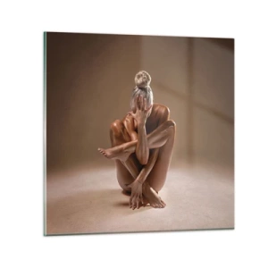 Cuadro sobre vidrio - Impresiones sobre Vidrio - Unidad de cuerpo y espíritu - 50x50 cm