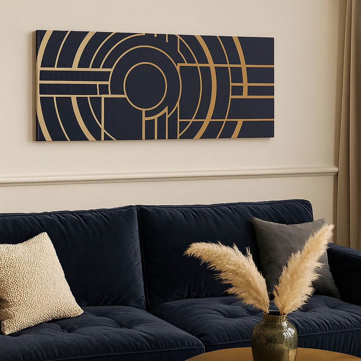 Cuadro sobre lienzo - Impresión de Imagen - Giro de los elementos - 30x30 cm