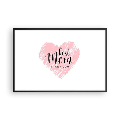 Póster en marco negro - En cualquier momento de tu vida - 91x61 cm