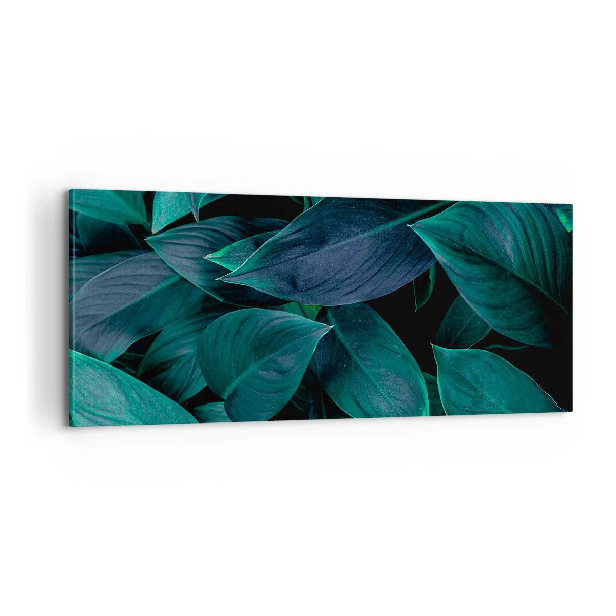 Cuadro sobre lienzo - Impresión de Imagen - El propio verde - 100x40 cm