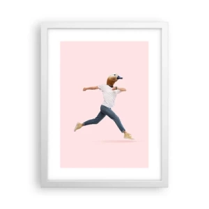 Póster en marco blanco - Una pizca de absurdez - 30x40 cm