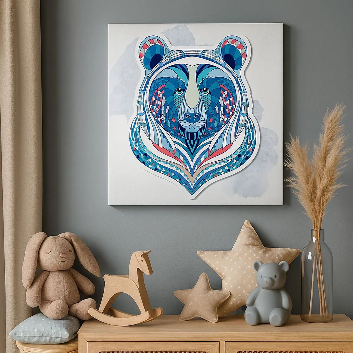 Cuadro sobre lienzo - Impresión de Imagen - ¡Viva Groenlandia! - 30x30 cm