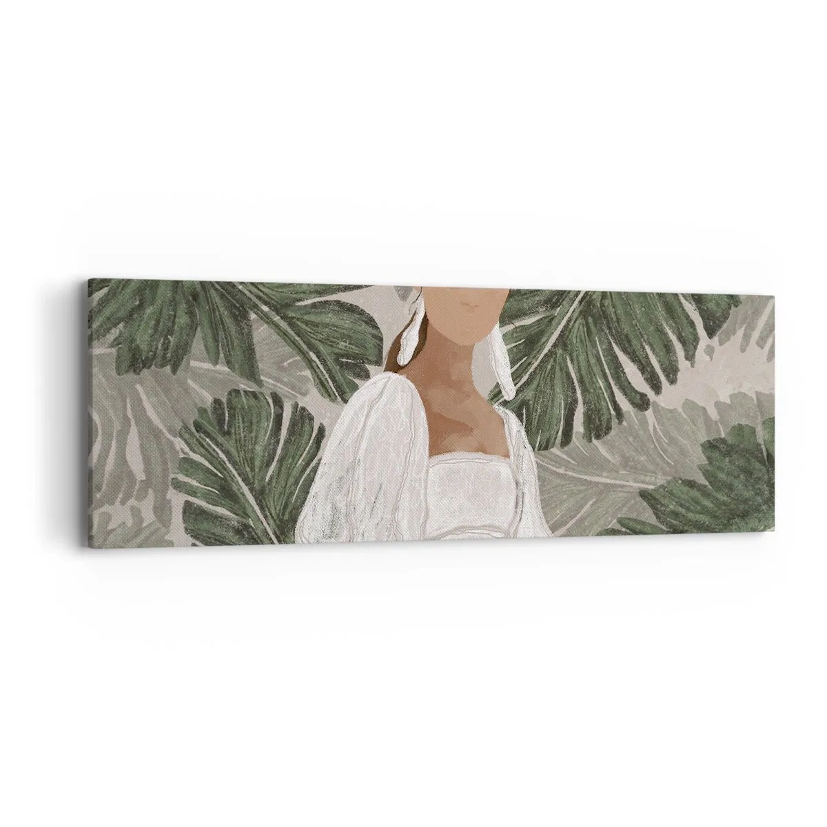 Cuadro sobre lienzo - Impresión de Imagen - Retrato exótico - 90x30 cm