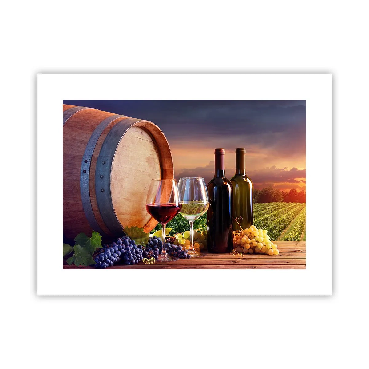 Póster - Aquí la vida tiene un sabor - 40x30 cm