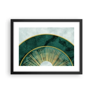 Póster en marco negro - Un sistema solar diferente - 40x30 cm