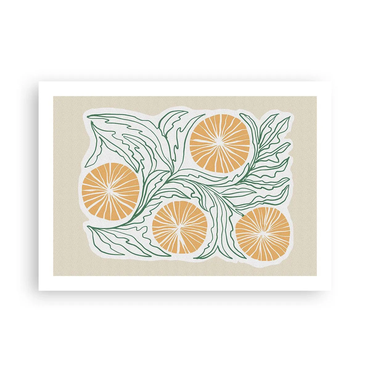 Póster - Étnico con un toque de abstracción - 70x50 cm