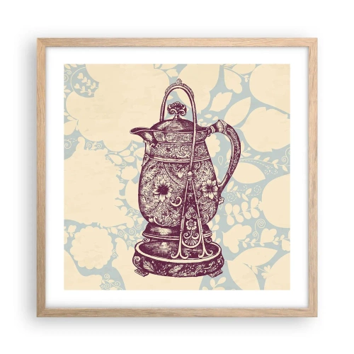 Póster en marco roble claro - La belleza de lo cotidiano - 50x50 cm