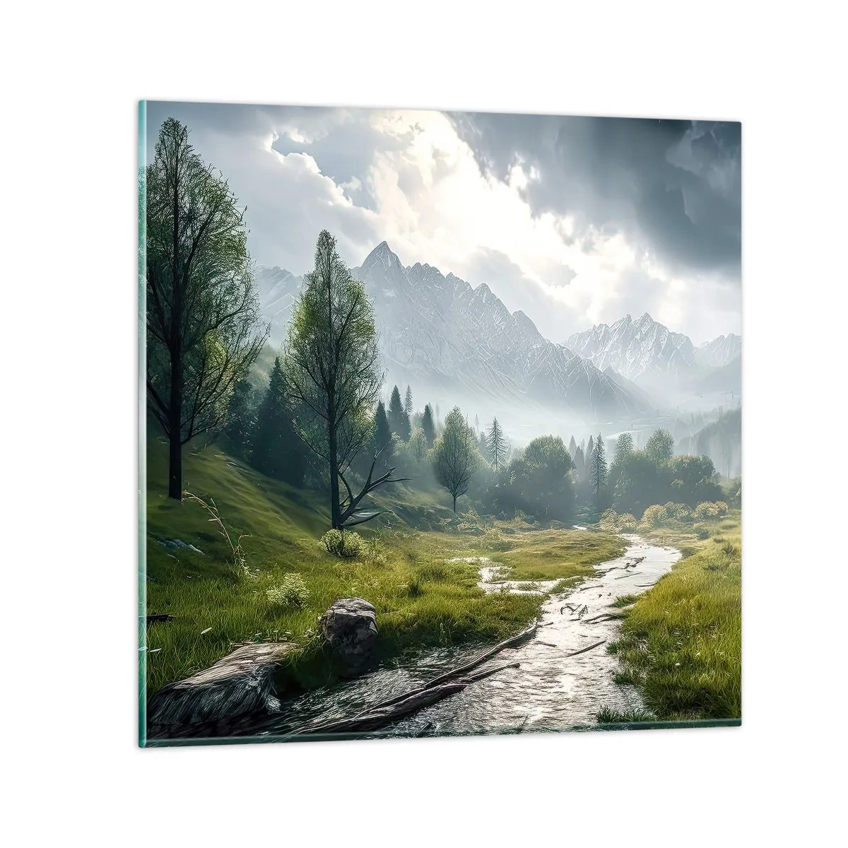 Cuadro sobre vidrio - Impresiones sobre Vidrio - De ida y vuelta - 70x70 cm