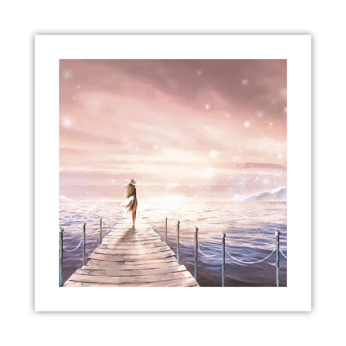 Póster - A la luz de un sueño - 40x40 cm