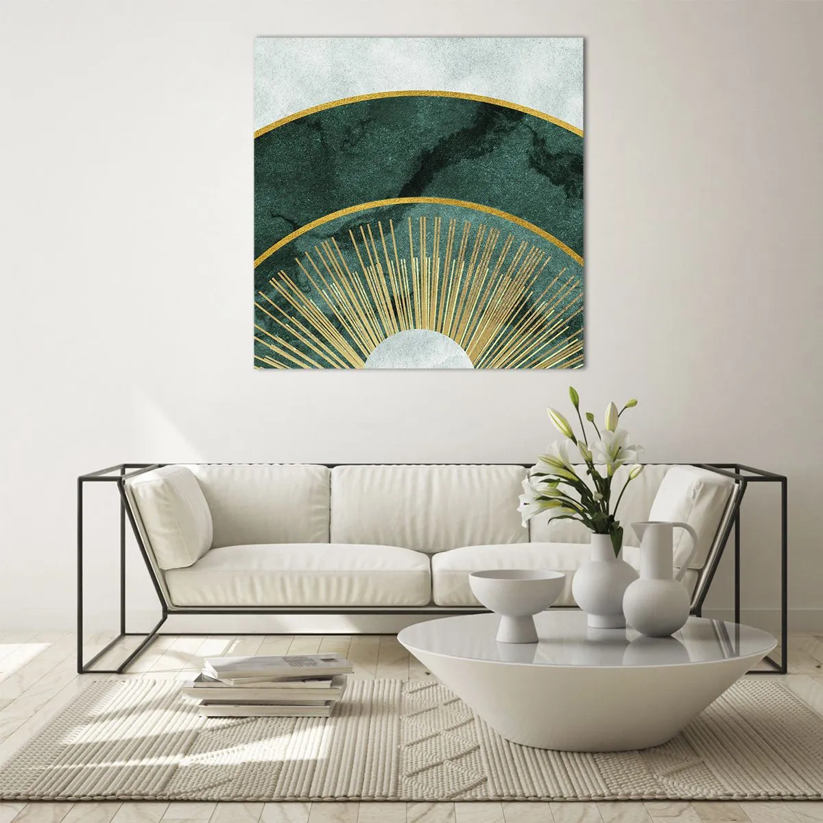 Cuadro sobre vidrio - Impresiones sobre Vidrio - Un sistema solar diferente - 40x40 cm