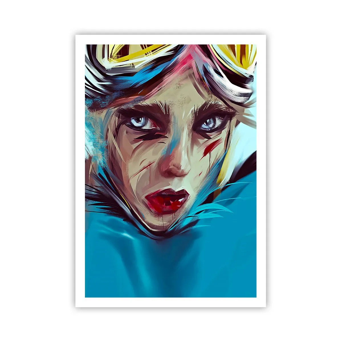Póster - Guerrera colorida - 70x100 cm