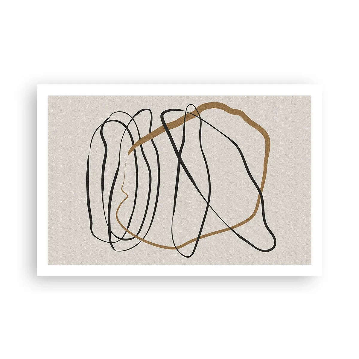 Póster - Composición: danza lineal - 91x61 cm