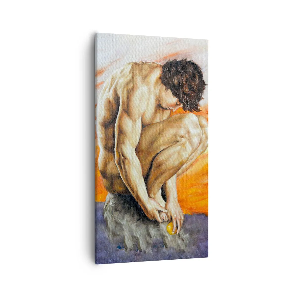 Cuadro sobre lienzo - Impresión de Imagen - Sumergido en sí mismo - 55x100 cm
