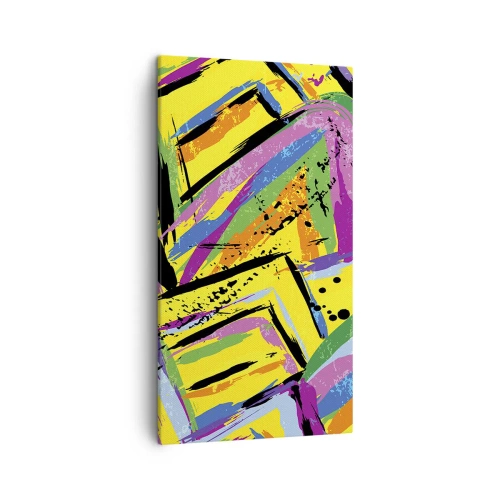 Cuadro sobre lienzo - Impresión de Imagen - Grita de alegría - 45x80 cm