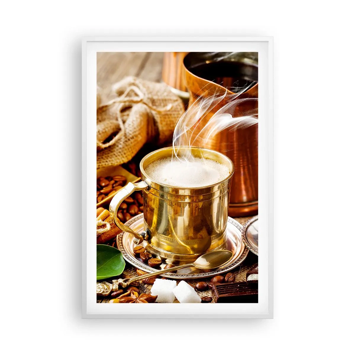 Póster en marco blanco - Que tengas un buen día - 61x91 cm