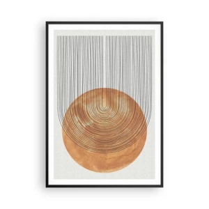 Póster en marco negro - Una composición soleada - 70x100 cm